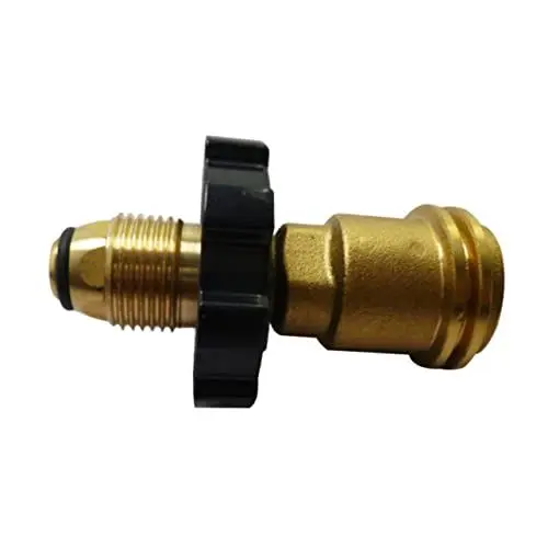 Produktbild: Sosoport Adapter Mit Sicherheitsventil Für Gasflasche Metalladapter Für Campingkocher Und Gaskartuschen Geeignet Für Linke Gewinde Und Druckminderer Ideal Für Grillpartys Und