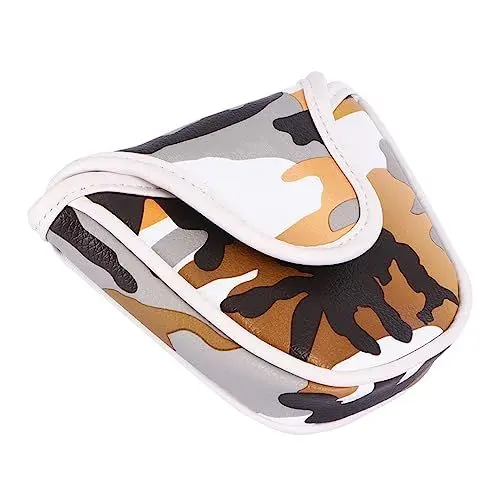 Produktbild: Sosoport Golfschlägerhülle Schutzhülle Putterhülle Camouflage Halbset Golfschläger Kopfbedeckung Blade Putter Kopfbedeckungen Golf Putter Abdeckungen Inneres Vlies Tarnung Schutzausrüstung