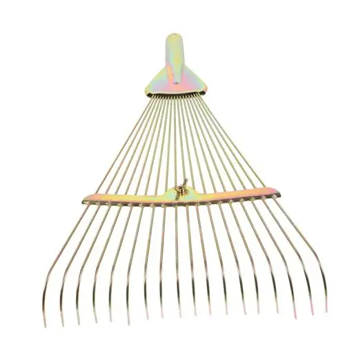Produktbild: Sosoport Grasrechen Laubrechen Heavy Duty Garten Rechen Für Laub Heavy Duty Rasen Rechen Geländewartrechen Rechen Für Rasen Rechen Für Blätter Hof Rechen Stahl Mit Hohem Kohlenstoffgehalt