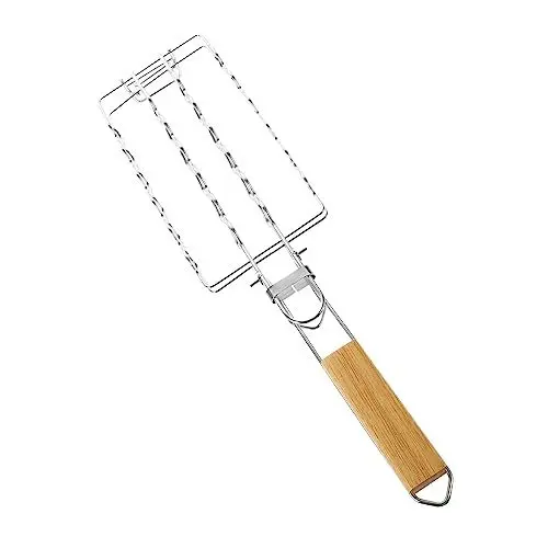 Produktbild: Sosoport Grillrost Grillzubehör Picknick-grillständer Speiseeis Aufbewahrung Würstchengrillhalter Grillgitter Camping-grillset Grillfleischregal Gemüse Abnehmbar Rostfreier Stahl Hundekäfig