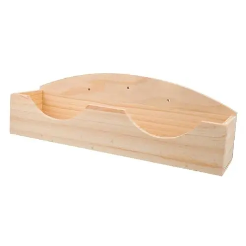 Produktbild: Sosoport Hasengrasständer Kaninchen Futterspender Hasen-futterkrippe Futterautomat Für Hamster Futternapf Für Meerschweinchen Hasengrasregal Futternapf Für Kleintiere Gestell Essen Holz