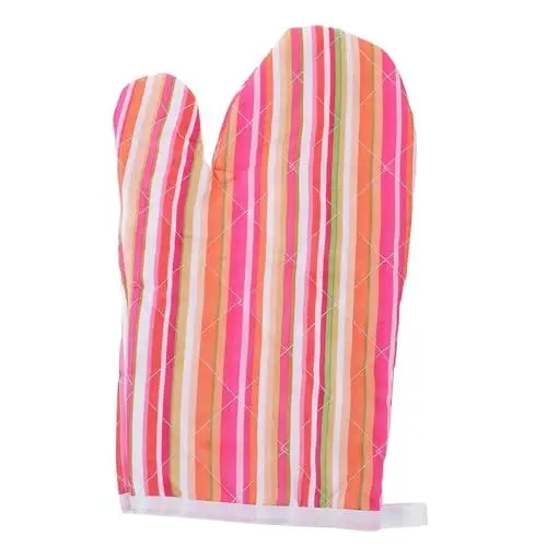 Produktbild: Sosoport Hitzebeständige Grillhandschuhe für Ofen und Küche rutschfeste Farbige Lange Backhandschuhe zum Kochen Backen und Grillen Einteilige Schutzhandschuhe für Anlässe