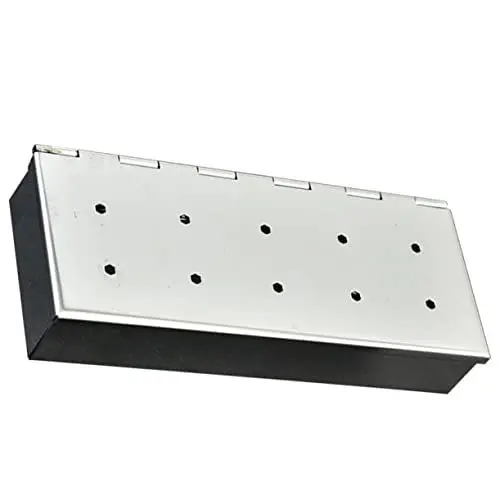 Produktbild: Sosoport Kasten Grillbox Aus Edelstahl Fischräucherbox Lagerung Von Räucherpellets Pellet Räucherbox Holzspäne-box Räucherbox Edelstahl Rostfreier Stahl Obstbaum Muschelschale Quadrat