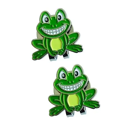 Produktbild: Sosoport Markierungen 4 Stück Golfballmarker Ballmarkierungswerkzeug Ballmarker Hutclip Ballmarker Ausgefallenes Zubehör Golfball-Marker