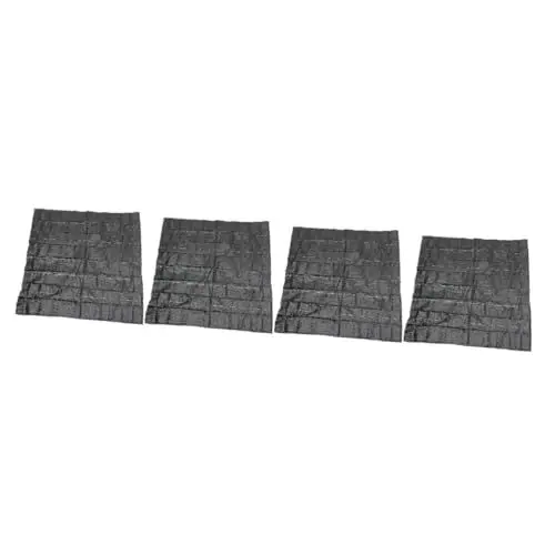 Produktbild: Sosoport Matte 4 Stück Grastuch Graskontrollbarriere Gartenmatte Aus Stoff Landschaftsbaustoff Obstgarten Bodentuch Gartenstoff Gartenbeet Abdeckung Draussen Plastik Werkzeug Gartenzubehör
