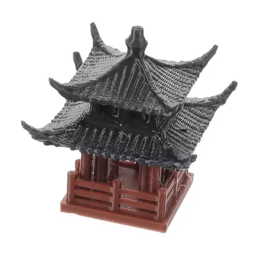 Produktbild: Sosoport Mikrolandschaft Zen Gartenpavillon Bonsai Pavillon Landschaftsbau Verzierung Pavillon Landschaftsornament Pavillon Aquarium Dekor Mini Bonsai Ornament Pavillon Ornament