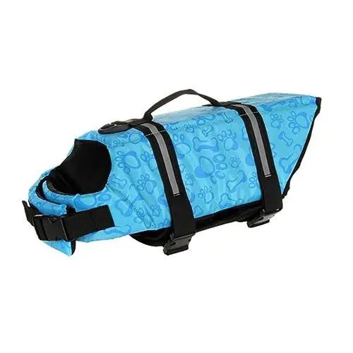 Produktbild: Sosoport Reflektierende Hundeschwimmweste Für Kleine Bis Große Hunde Verstellbare Rettungsweste Mit Handgriff Für Schwimmen Bootfahren Und Wassersportaktivitäten