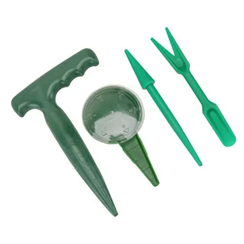 Produktbild: Sosoport Satz 3 Pflanzensämaschine Werkzeug Zum Bohren Von Löchern Sämling Dibber Balkongarten Aussaatspender Gartenbau-Dibber Werkzeuge Sämaschine Gartengerät Tablet-Kissen Widger Loch Jel