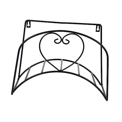 Produktbild: Sosoport Schlauch Schmiedeeisenrahmen Gartenschlauchhalter Aus Metall Dekorative Gartenschlauchtrommel Antiker Gartenschlauchhalter Eisenschlauchhalter An Der Wand Montiert Arbeit Gießen