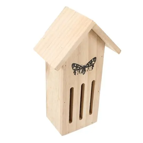 Produktbild: Sosoport Hängendes Schmetterlingshaus Futterhaus Für Insekten Natürliches Holzhandwerk Gartendekoration