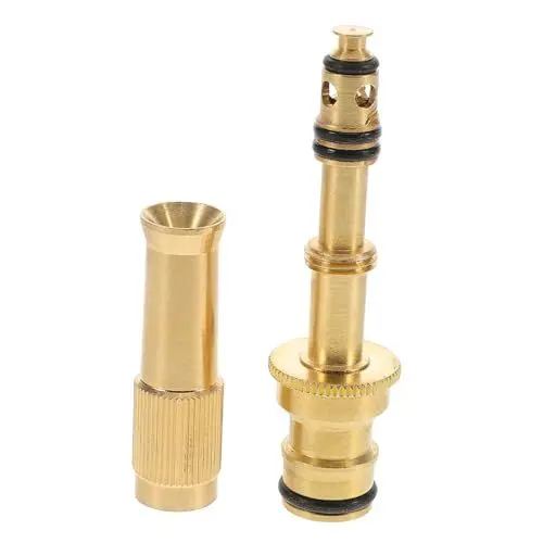 Produktbild: Sosoport Wasserdüse hochdruckreiniger autowäsche Messing-Wasserpistole Robuste Messingdüse Hochdruckdüse für Garten Schlauchsprühdüse Sprühgerät für Gartenschlauch Kupfer Golden