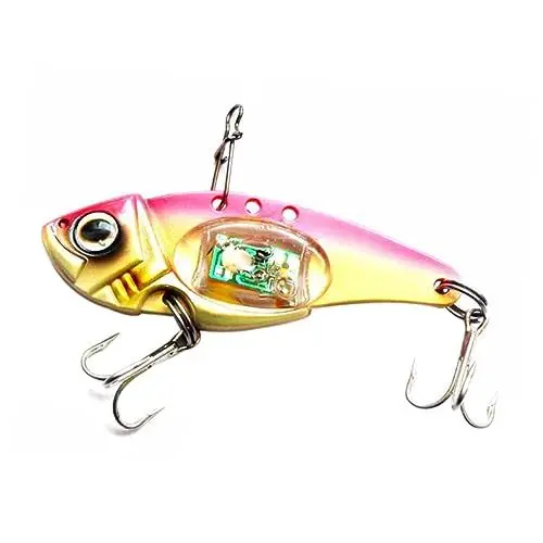 Produktbild: Sosoport -fischköder mit Licht Unterwasser-Haken in Kunststoff-Metall-Form 6 cm Blinkender Köder Cr927-batterie für Das Tiefseefischen