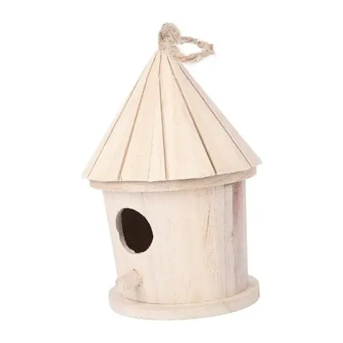 Produktbild: Sosoport Vogel-Wohnzimmer-Accessoire Vogelnest Aus Holz Vogelhaus Für Sittiche Im Freien