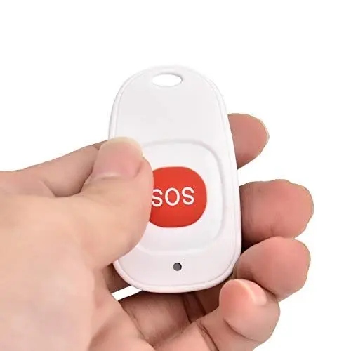 Produktbild: SOS-Taste - SOS-Notrufknopfalarm, drahtloser SOS mit Notruffunktion, für ältere Menschen zur Hilfe, Türklingeltasten usw., 80M