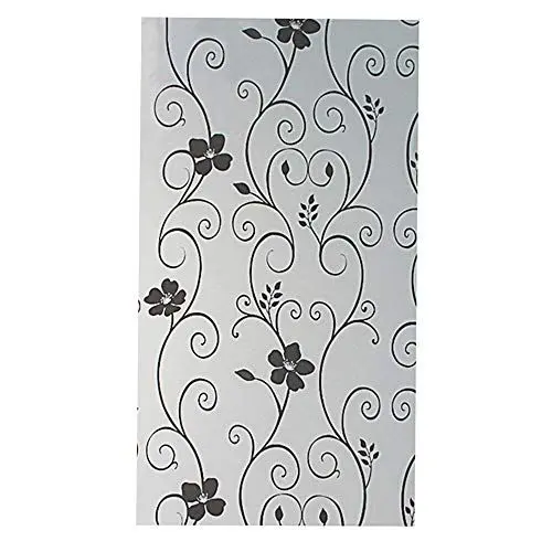 Produktbild: Souarts Fensterfolie Milchglasfolie Blickdicht Sichtschutzfolie Selbstklebend Fenster Klebefolie Anti UV Statische Folie für Schlafzimmer Badezimmer Weiß 45 x 100 cm