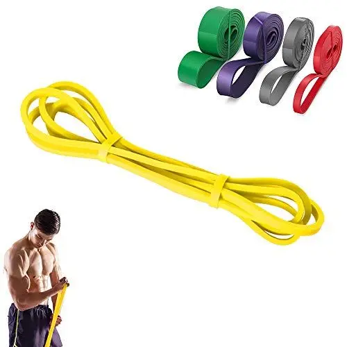 Produktbild: Souarts Resistance Band Trainingsband Gymnastikband Widerstand Bänder Fitnessband Verschiedenen Stärken Gelb Rot Grau Lila Blau Grün