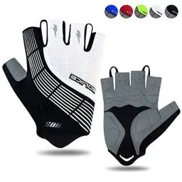 Produktbild: Souke Sports Fahrradhandschuhe Halbfinger Herren Damen Gel Stoßdämpfung Fitness Handschuhe Atmungsaktiv Anti-Rutsch Radhandschuhe
