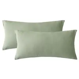 Produktbild: SOULFUL Musselin Kissenbezug 40x80 Baumwolle, Lakritzgrün