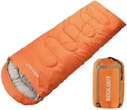 Produktbild: SOULOUT Schlafsack 3-4 Jahreszeiten - Winter Schlafsack Wasserdichter Leichter Deckenschlafsack für Camping, Reisen und Outdoor-Aktivitäten -Ideal für Erwachsene und Kinder - 220 x 83 cm