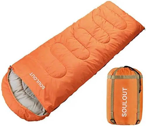 Produktbild: SOULOUT Schlafsack 3-4 Jahreszeiten - Winter Schlafsack Wasserdichter Leichter Deckenschlafsack für Camping, Reisen und Outdoor-Aktivitäten -Ideal für Erwachsene und Kinder - 220 x 83 cm