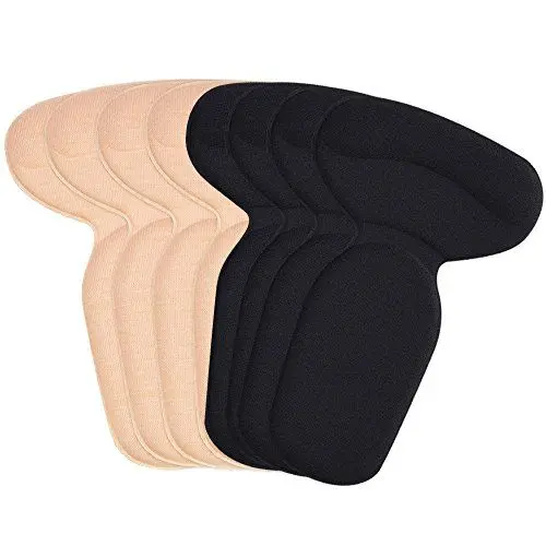Produktbild: SOUMIT Schuhe Fersenschutz | 4 Paar Memory Foam Starkes Sticky Foot Pad Pflege & High Heels Fersenhalter Kissen Liner für Damen & Herren (Schwarz, Beige)