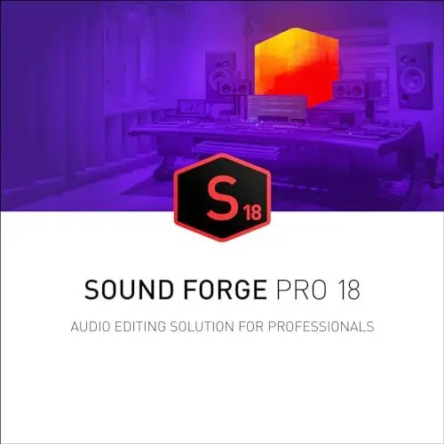 Produktbild: SOUND FORGE Pro 18 - Der All-Round Audio Editor | Audio Software | Musikprogramm | Für Windows 10/11 PC | 1 PC Lizenz als Vouchercode im praktischen Versandkarton inkl. Backup-DVD