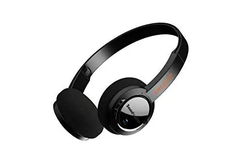 Produktbild: Sound Blaster JAM V2 leichter kabelloser On-Ear-Bluetooth 5.0 Kopfhörer mit USB-C, aptX Low Latency, aptX HD, Multipoint-Konnektivität, Spracherkennung und Rauschunterdrückung, 22 Stunden Akkulaufzeit