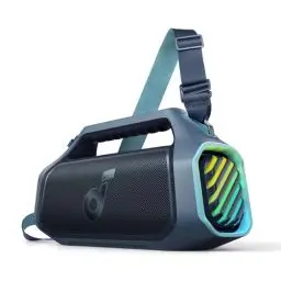 Produktbild: soundcore Boom 2 Plus Outdoor Lautsprecher, 140W, 2+2 Channel, BassUp 2.0, 20h, Schnellladung, IPX7 wasserdicht, RGB Lichter, USB-C, Power Bank, BT 5.3, tragbarer Bluetooth Lautsprecher, Camping