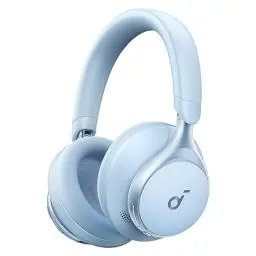 Produktbild: soundcore by Anker, Space One Kabellose Over-Ear Bluetooth Kopfhörer, Aktives Noise Cancelling, 2X stärkere Stimmunterdrückung, 40h Wiedergabe, App, Hi-Res Audio, Bluetooth 5.3 (Himmelblau)