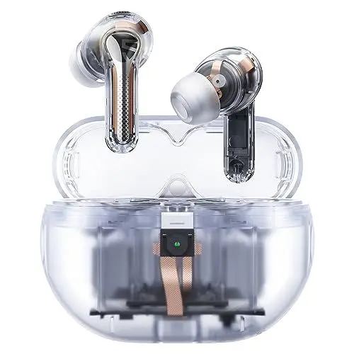 Produktbild: SoundPEATS Bluetooth Kopfhörer Capsule3 Pro, Hi-Res Audio-Kopfhörer mit LDAC, Hybrid Active Noise Cancellation In-Ear Ohrhörer, 6 Mikrofone für Anrufe, Ultra Long 52H Spielzeit(Transparentes Weiß)