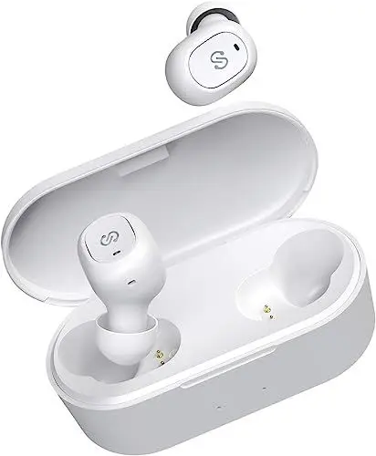 Produktbild: SoundPEATS TrueFree+ Bluetooth Kopfhörer, In-Ear-Stereo Ohrhörer, Eingebautes Mikrofon mit Binauralen Anrufen, Automatische Kopplung in Einem Schritt, Gesamtspielzeit 35 Stunden(Weiß)