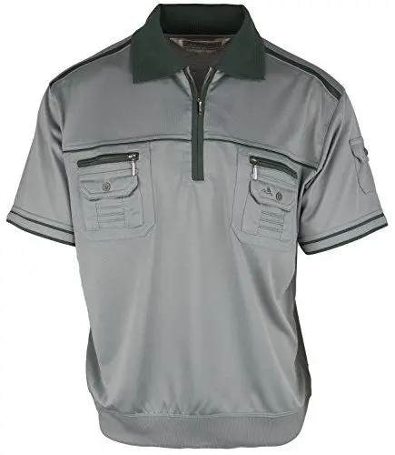 Produktbild: SOUNON Polohemd Poloshirt für Herren Grau, Groesse: 4XL