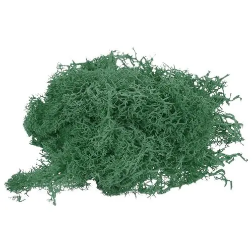 Produktbild: sourcing map 0,35 Unzen Moos Falsches Kunstmoos Künstliches Moos Natürliches Konserviertes Moos für Bastelkunst, Florales DIY-Projekt, Wand, Hochzeit, Garten, Terrassen-Dekoration (Türkis)