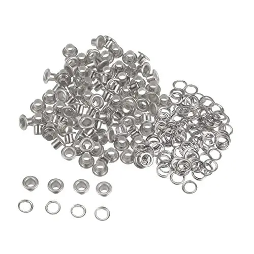 Produktbild: sourcing map 100 Satz Tüllen Kit Metall Ösen 3mm 0.12