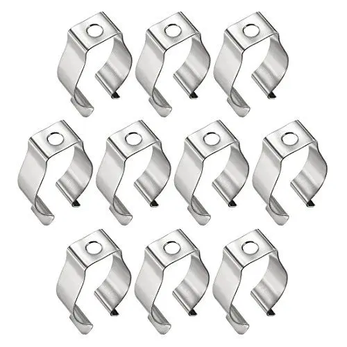 Produktbild: sourcing map 10Pcs T8 Lampe Glühbirne U Clip Halter Leuchtstoffröhre Lampengestell