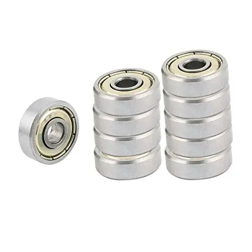 Produktbild: sourcing map 10Stk 625ZZ 16mm x 5mm Carbon Stahl Nut radiale Kugel Lager Silber de