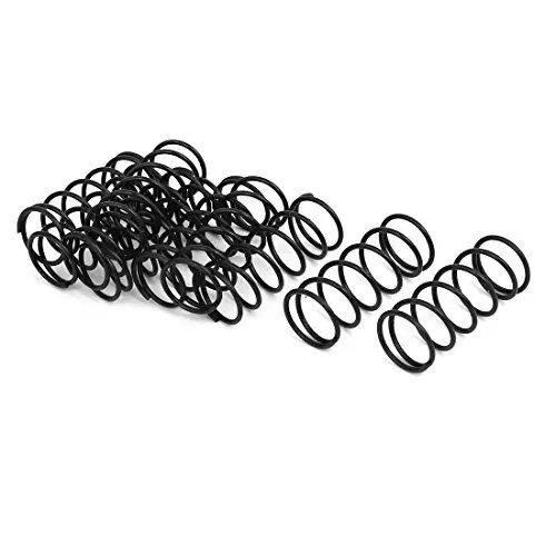 Produktbild: sourcing map 10Stk. Druckfeder Druckfedern Spiralfeder Stahlfeder 1,2mm Kabeldmr. 15mm Außendmr. 35mm freie Länge schwarz