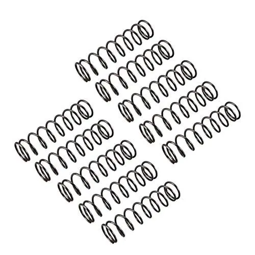 Produktbild: sourcing map 10Stk. Druckfeder Mikro Zugfeder 1,2mm Drahtdmr. 13mm Außendmr. 50mm freie Länge schwarz