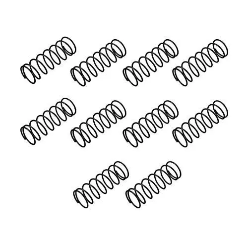 Produktbild: sourcing map 10Stk. Feder Druckfeder Spannfeder 1,2mm Kabeldmr. 18mm Außendmr. 50mm freie Länge schwarz