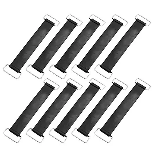 Produktbild: sourcing map 10Stk Schwarz Motorrad Batterie fixiert Halter Gummiband 15cm lang DE