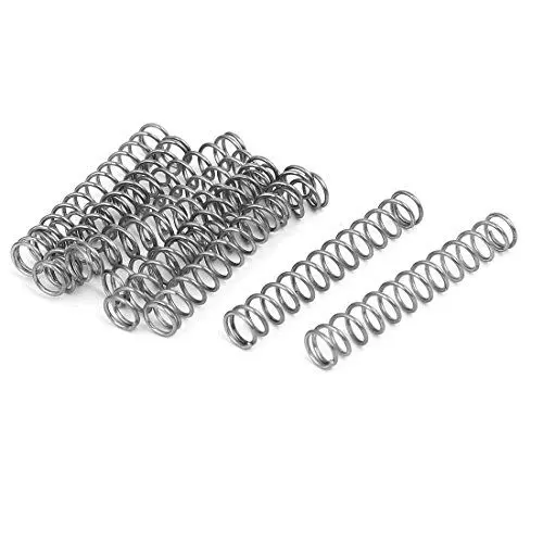 Produktbild: sourcing map 10Stücke 304 Edelstahl Druckfedern Druckfeder Spiralfeder Stahlfeder 0,8mmx7mmx45mm