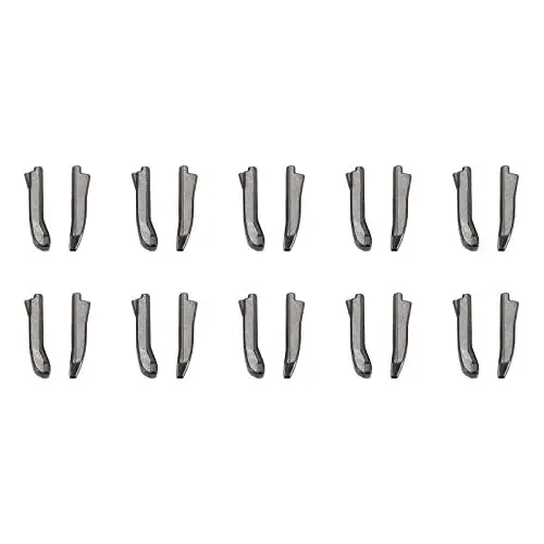 Produktbild: sourcing map 10 Set Doppelt Open Reißverschluss Reparatur Verriegelung Kit #3 Stecknadeln für Jacke Mantel Zweiwege Trennreißverschlüsse Metallisch Schwarz