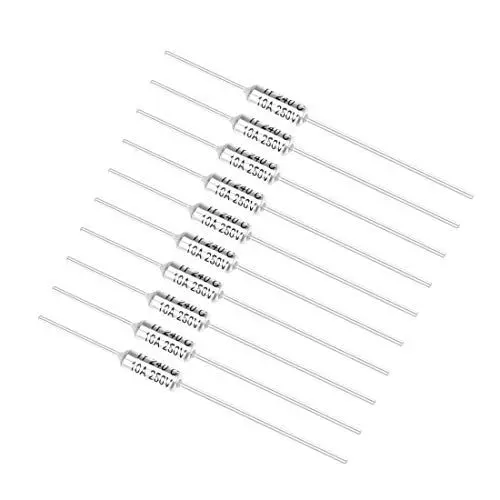 Produktbild: sourcing map 10 Stk. Thermosicherungen 250V 10A TF 240 Grad Temperatur Stromkreis Abschaltung