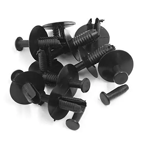 Produktbild: sourcing map 10 Stücke Kunststoff Nieten Auto Stoßstange Befestigungsclips Verschluss Retainer Schwarz 6mm für BMW