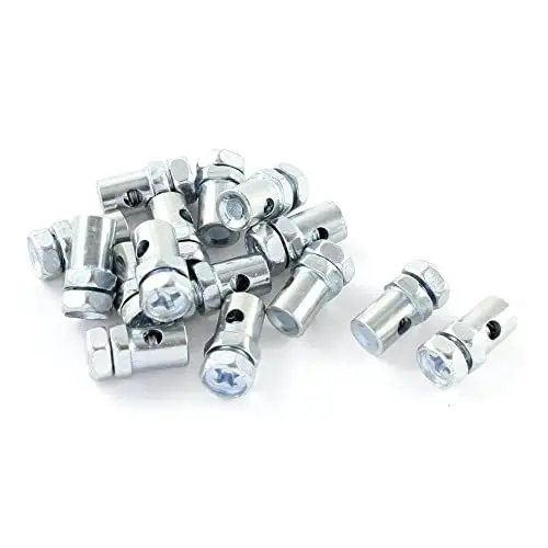 Produktbild: sourcing map 15 Stück 2 mm lötfreie Nippel Kreuzschlitzschrauben Motorradkabelschrauben Top Fitting