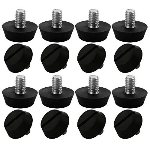 Produktbild: sourcing map 16Stk Stellfuß Verstellbare Möbelfüße Haushaltmöbel verstellbare schiefe Nivellierfüße Bodenschutz M6 x 10 x 20mm