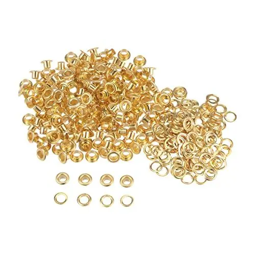 Produktbild: sourcing map 200 Satz Tüllen Kit Metall Ösen 4mm 0.16