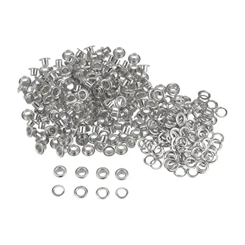 Produktbild: sourcing map 200 Satz Tüllen Kit Metall Ösen 4mm 0.16