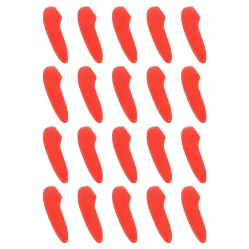 Produktbild: sourcing map 20Stk Klinge Messer Spitze Schutzhülle Kunststoff Messerschutzhülsen Messer Klinge Spitze Hülsen Abdeckung für Küche Rot