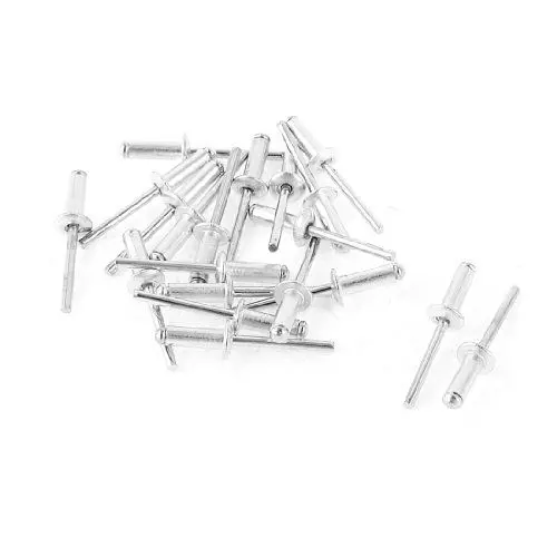 Produktbild: sourcing map 20 Stk Aluminium 4.5mm Dmr. mechanischen Verschlussart Blindniete silbern DE de